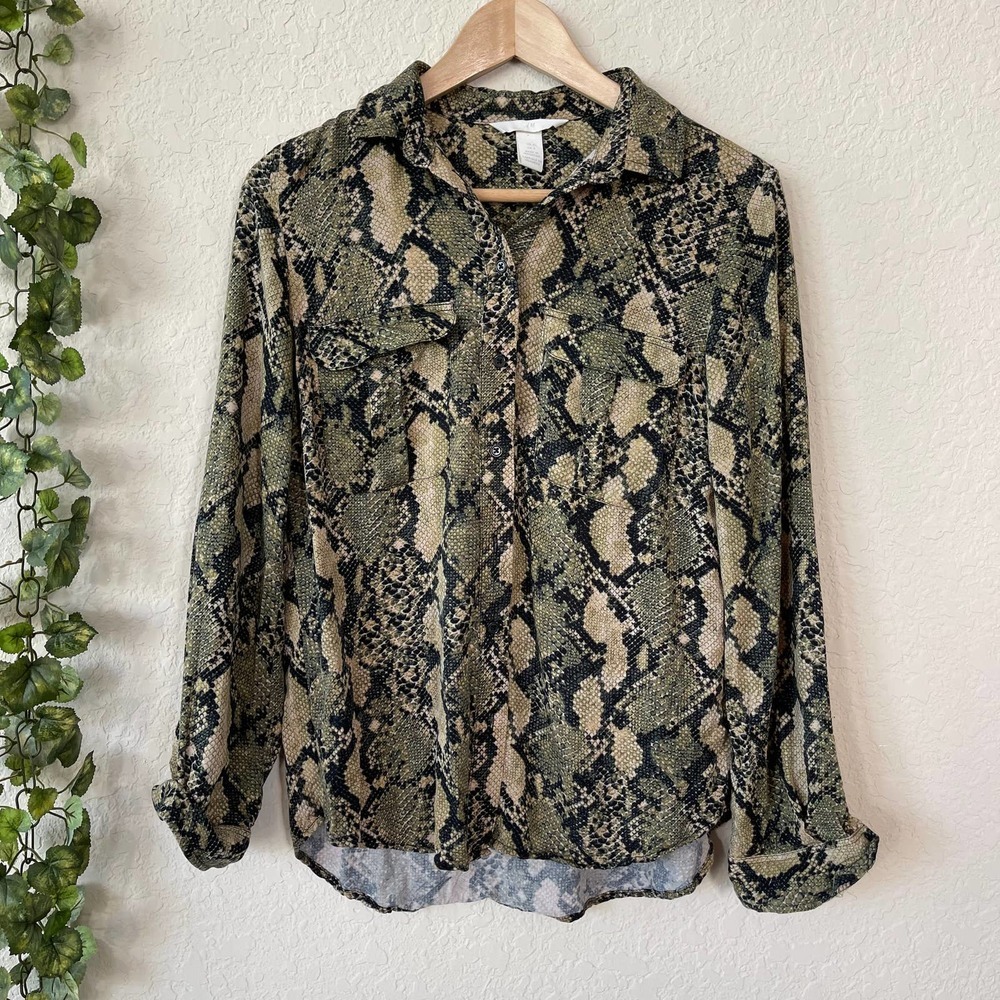 H&M | BUTTON DOWN SHIRT SIZE 4 - Picture 1 of 4